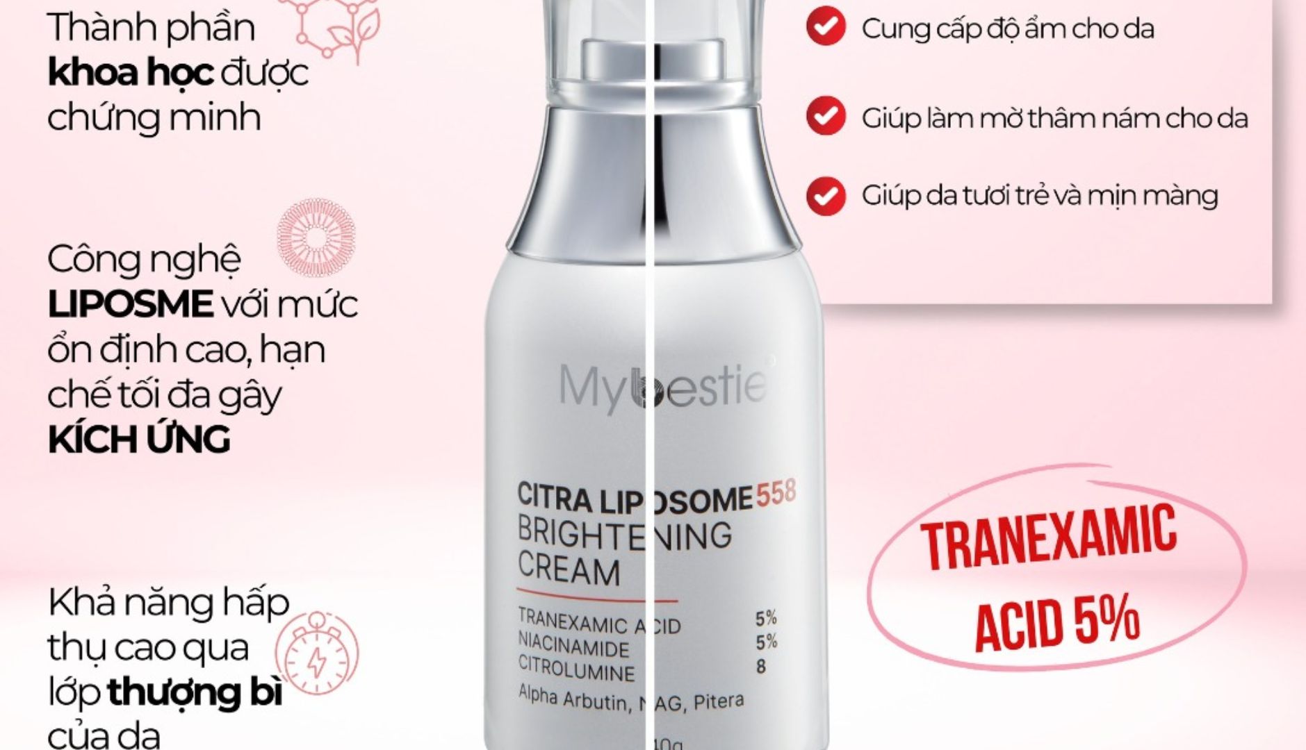 Có Gì Bên Trong Kem Dưỡng Citra Liposome 558 Brightening Cream 